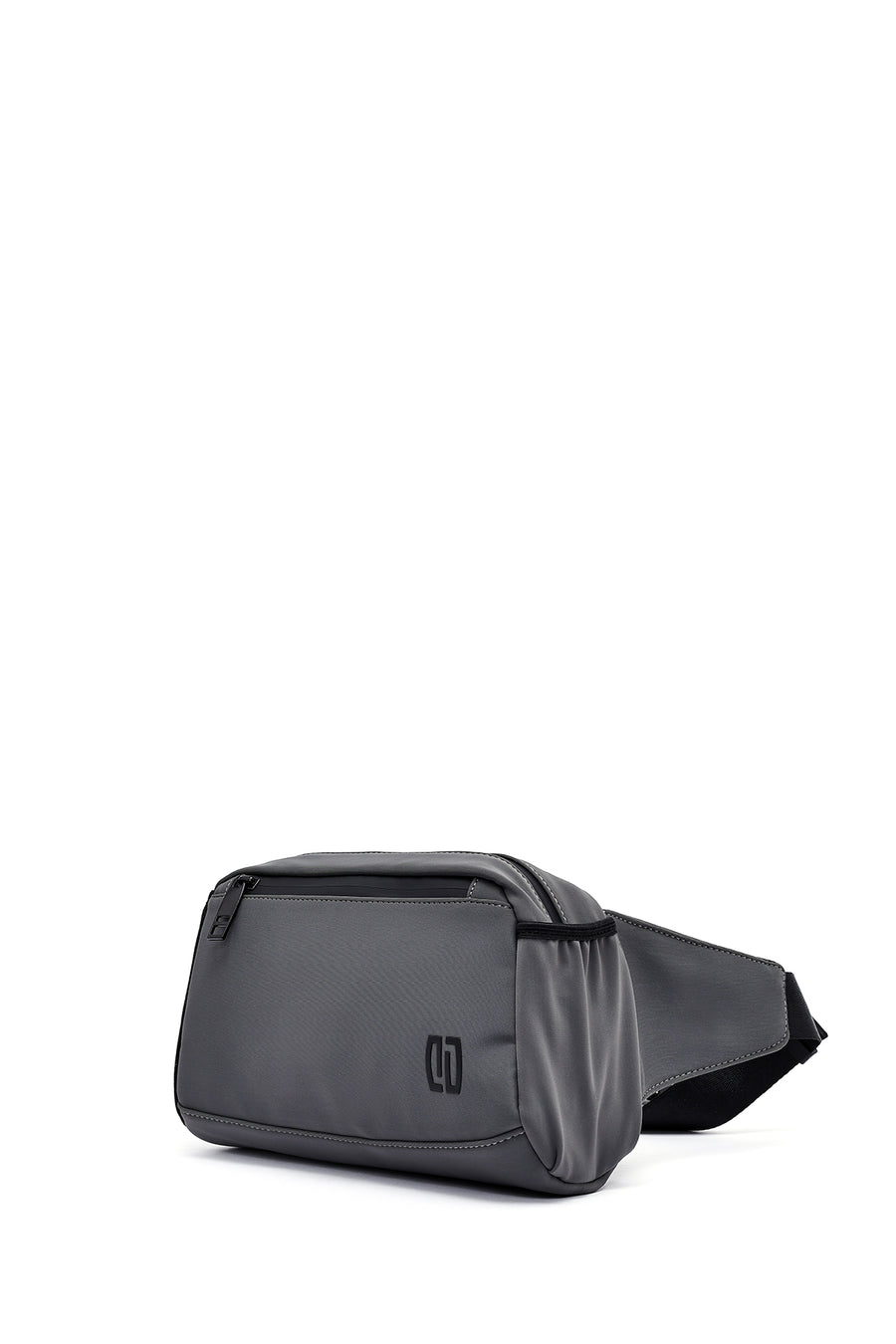 Men's Gray Fabric Mini Waist Bag
