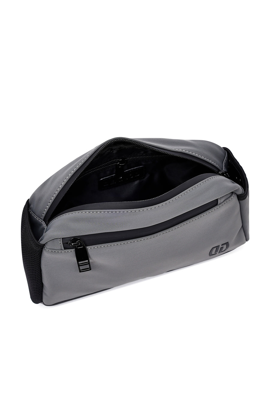 Men's Gray Fabric Mini Waist Bag