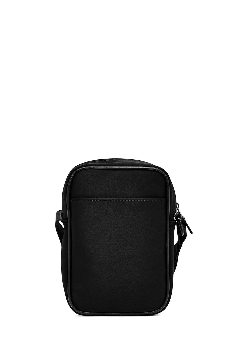 Men's Black Mini Fabric Messenger Bag