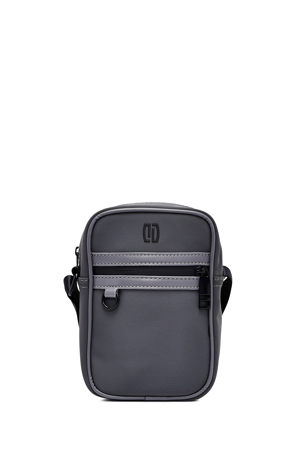 Erkek Gri Mini Kumaş Postacı Çantası