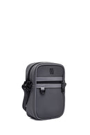 Men's Gray Mini Fabric Messenger Bag | Derimod