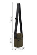 Erkek Haki Mini Kumaş Postacı Çantası | Derimod