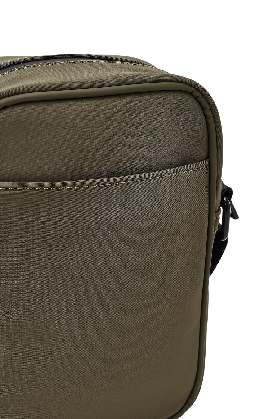 Men's Khaki Mini Fabric Messenger Bag