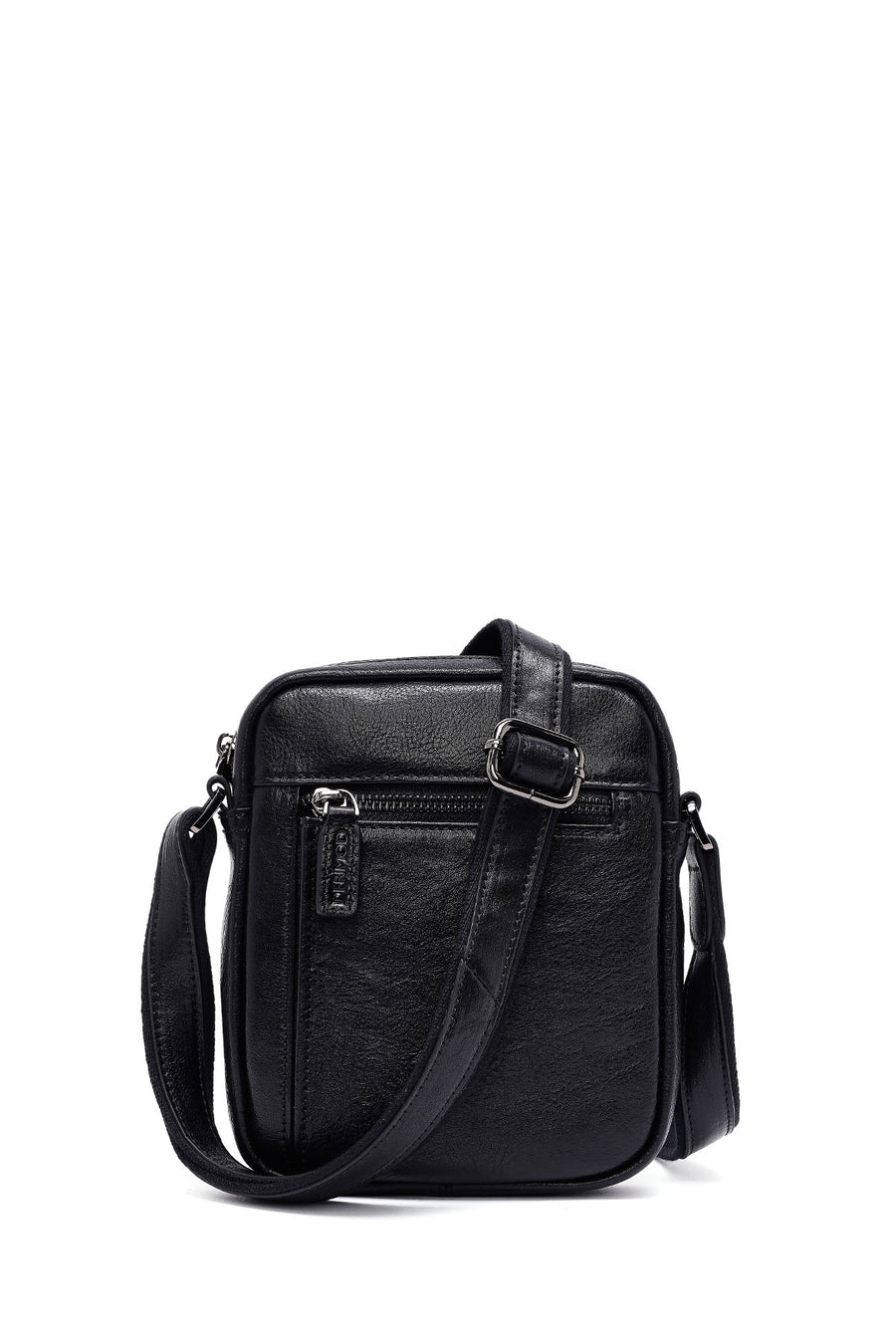 Men's Black Long Strap Leather Messenger Bag 25SBD3015FT | Derimod
