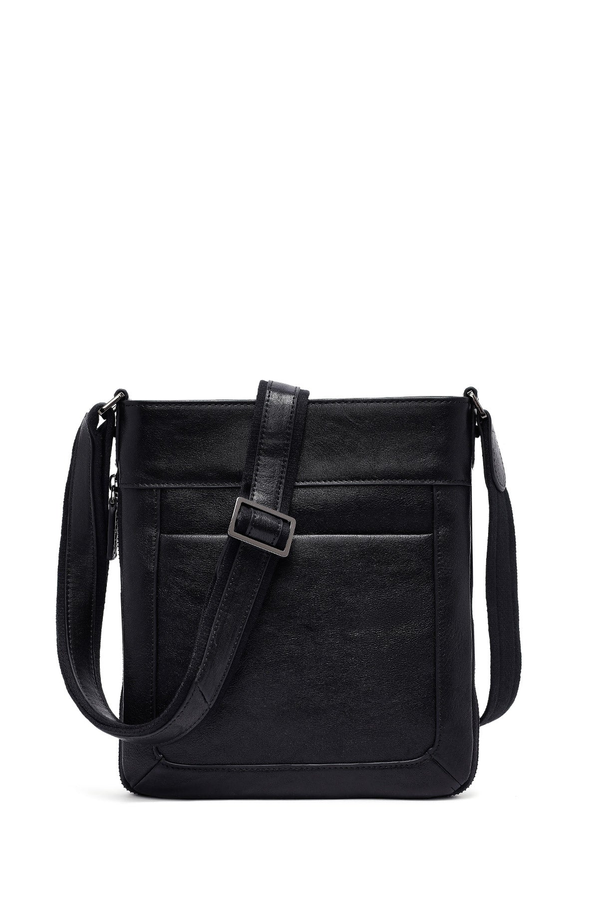 Erkek Siyah Uzun Askılı Deri Postacı Çantası 25SBD3017FT | Derimod