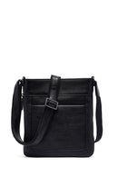 Erkek Siyah Uzun Askılı Deri Postacı Çantası | Derimod