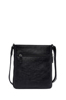 Erkek Siyah Uzun Askılı Deri Postacı Çantası | Derimod