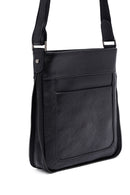 Erkek Siyah Uzun Askılı Deri Postacı Çantası | Derimod