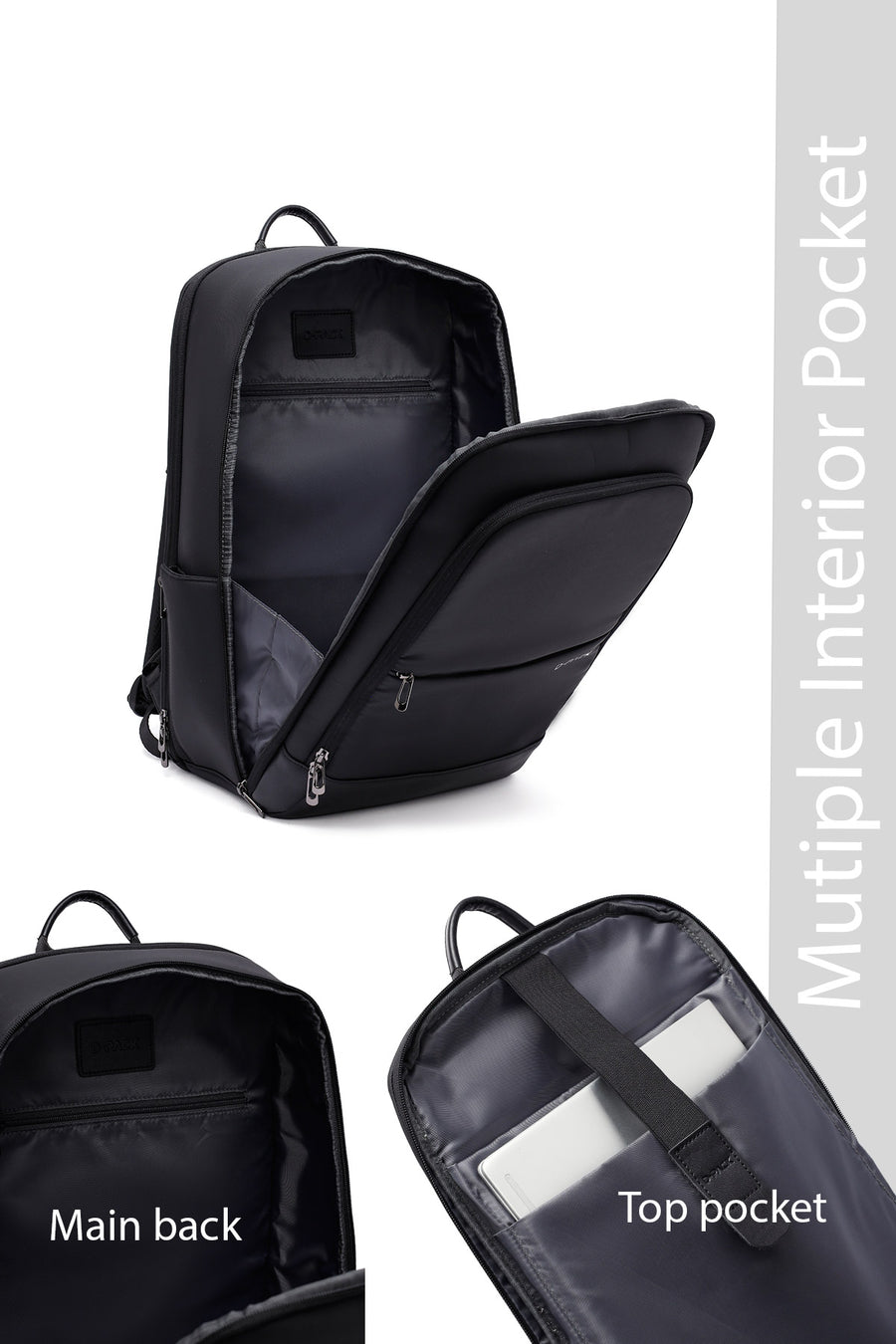 D-Pack Unisex Siyah Sırt Çantası