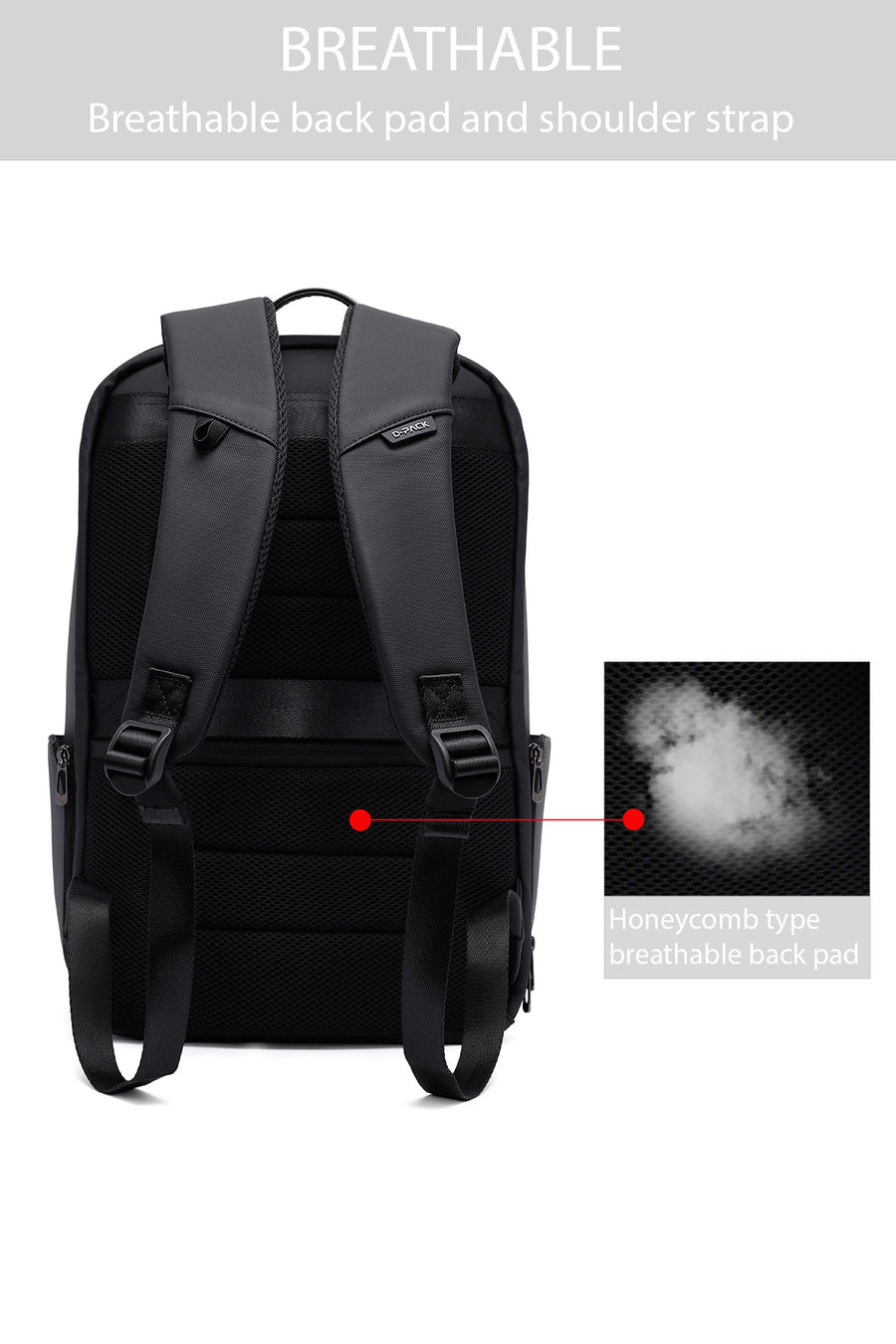 D-Pack Unisex Gri Sırt Çantası