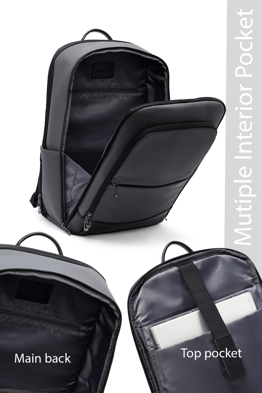 D-Pack Unisex Gri Sırt Çantası