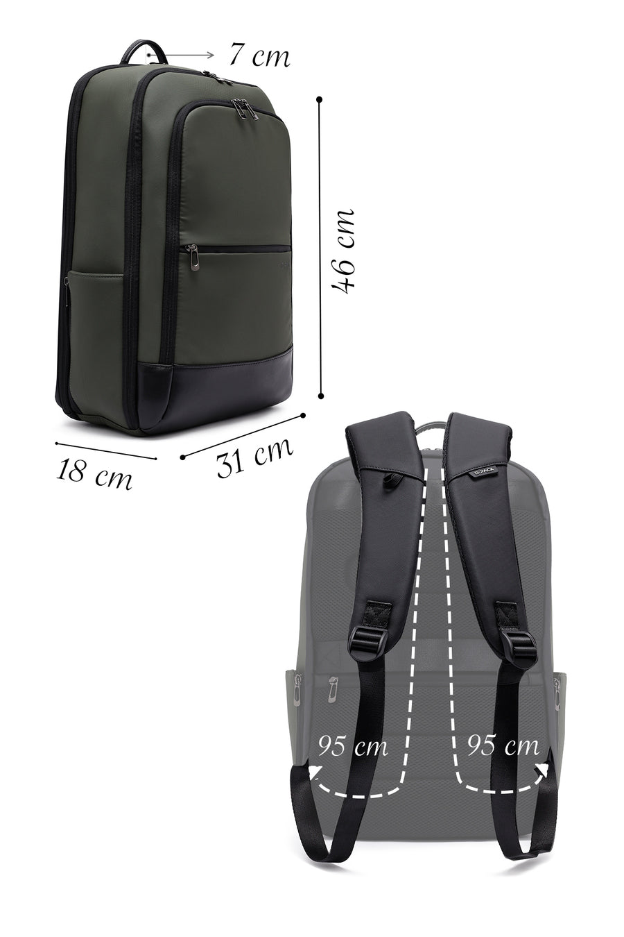 D-Pack Unisex Haki Sırt Çantası