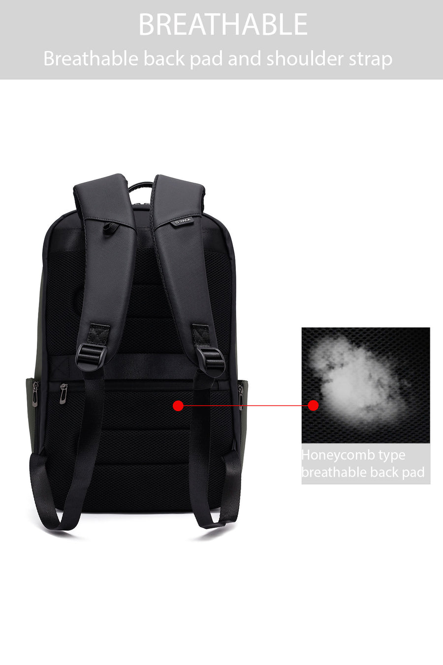D-Pack Unisex Haki Sırt Çantası