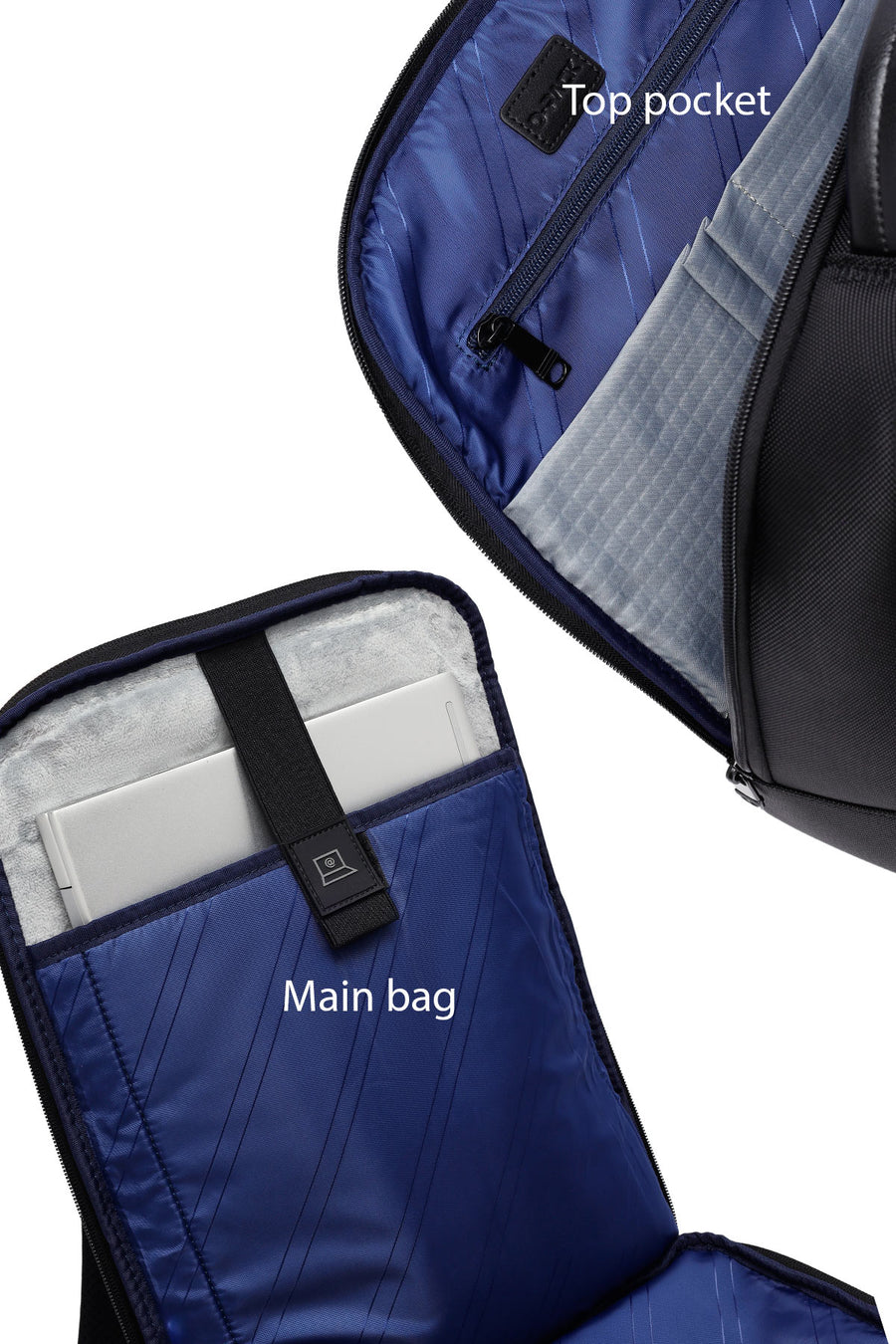 D-Pack Men's Black Backpack
