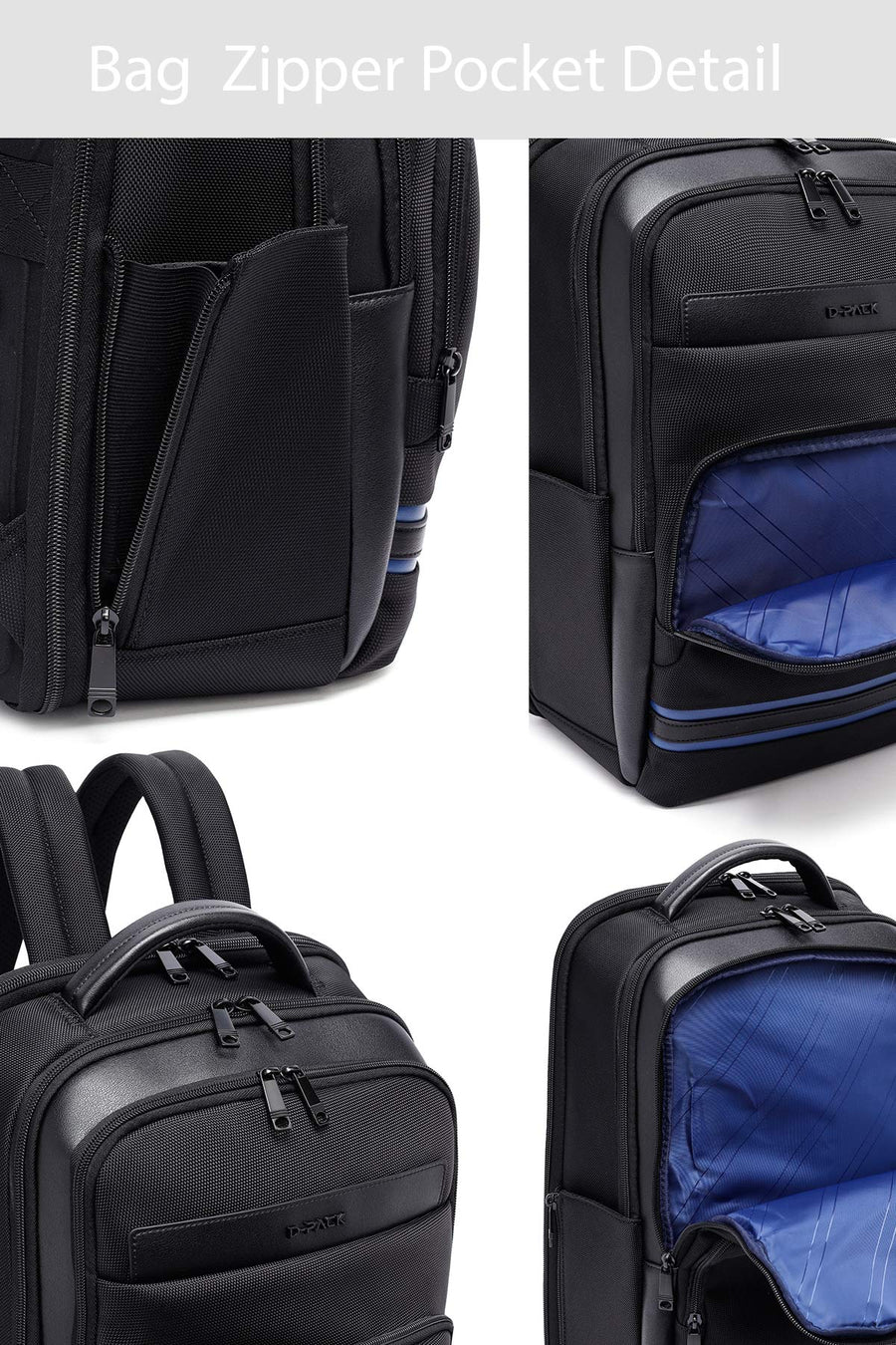 D-Pack Men's Black Backpack