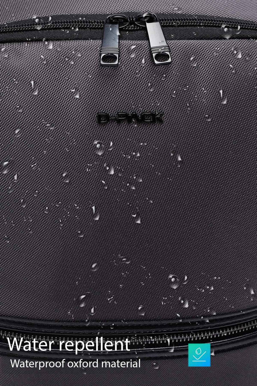 D-Pack Unisex Gri Kumaş Sırt Çantası
