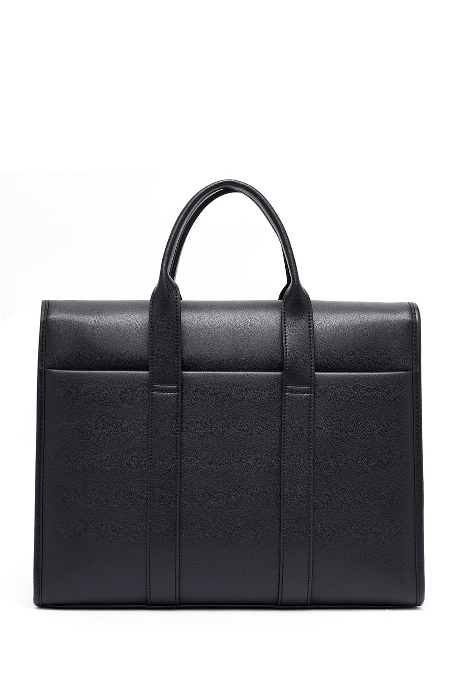 D-Pack Men's Black Fabric Briefcase