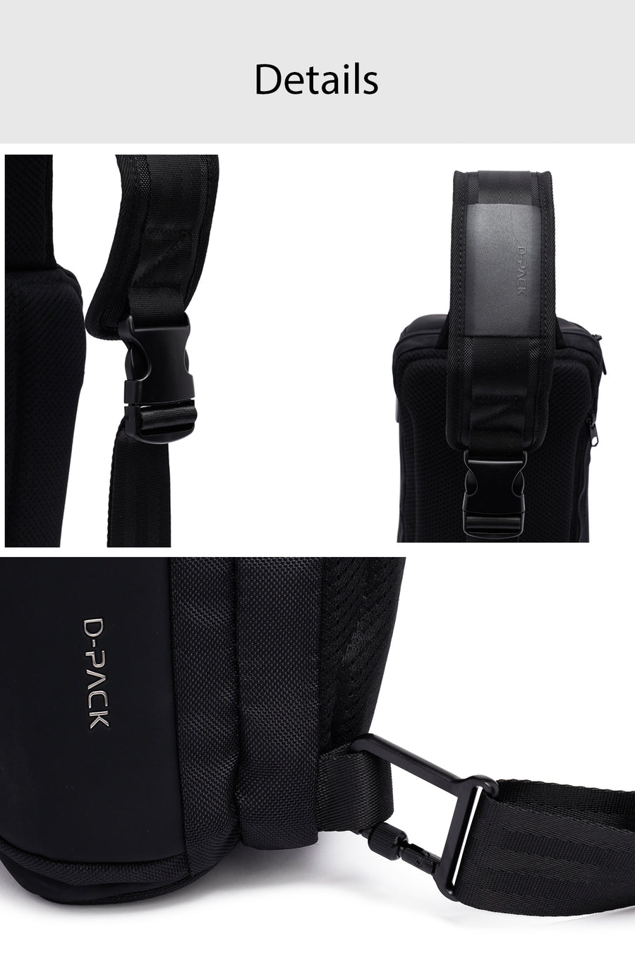 D-Pack Erkek Siyah Çapraz Çanta