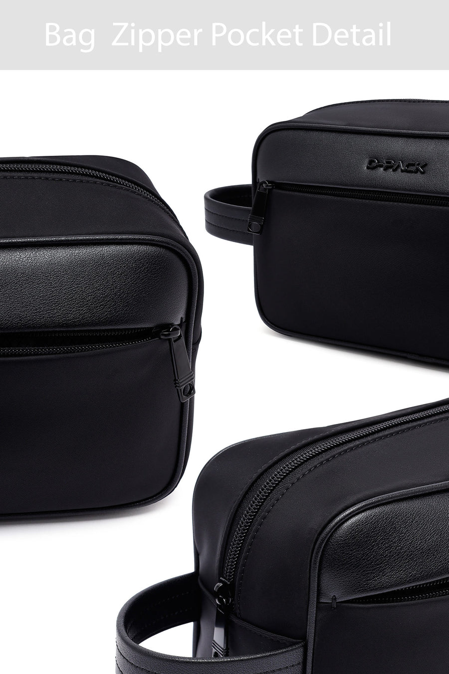 D-Pack Erkek Siyah Kumaş Mini El Çantası