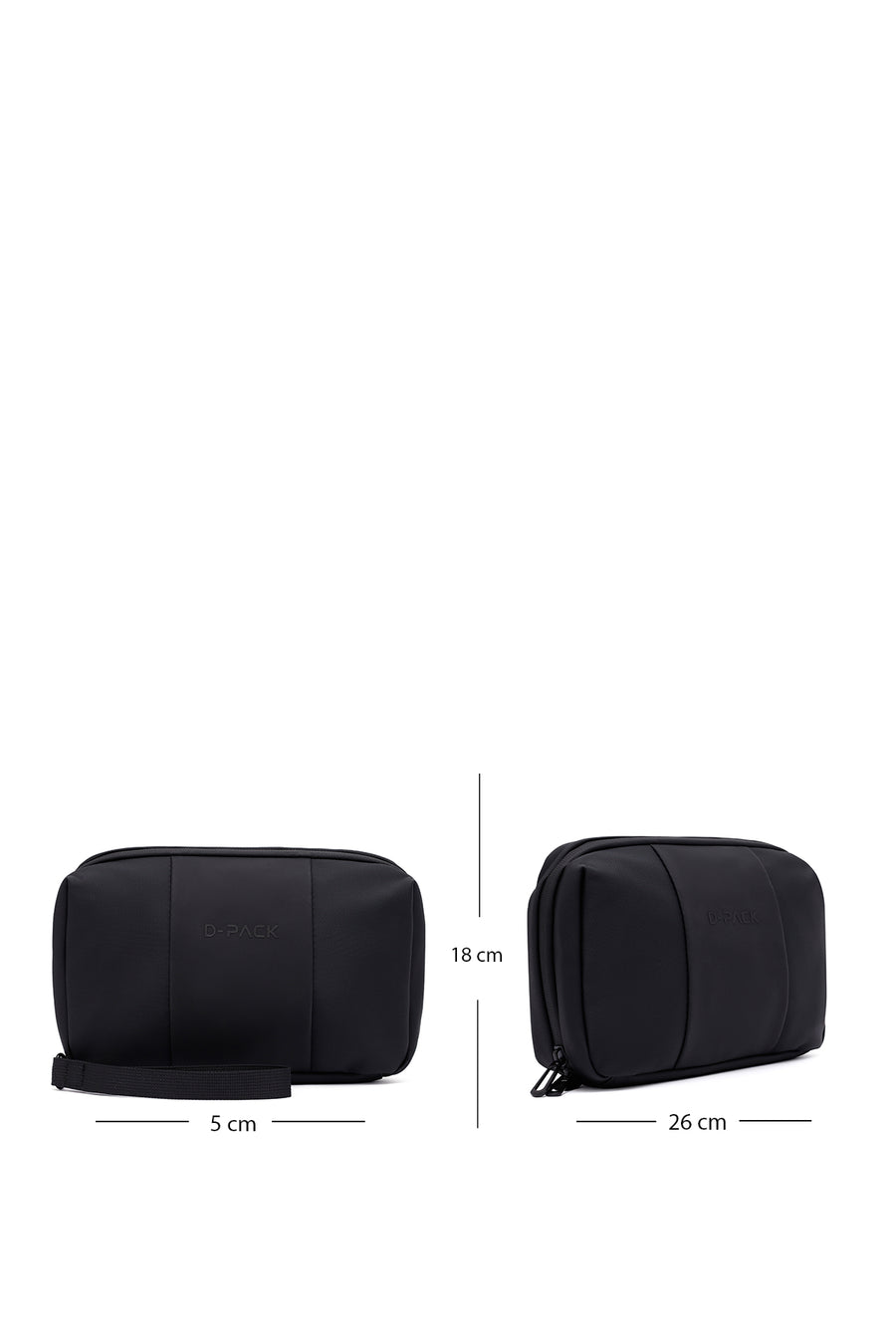 D-Pack Men's Black Mini Handbag
