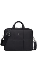 Men's Black Leather Laptop Bag | Derimod