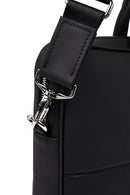 Men's Black Leather Laptop Bag | Derimod