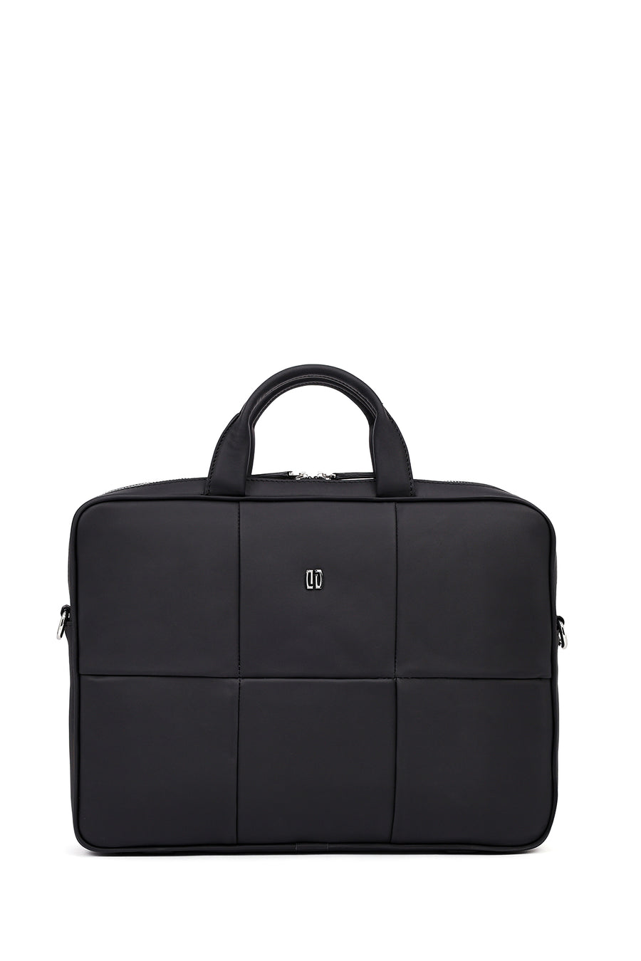 Men's Black Leather Laptop Bag