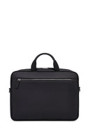 Men's Black Leather Laptop Bag | Derimod