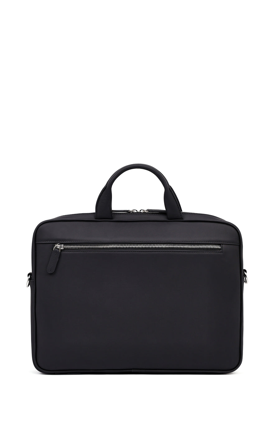 Men's Black Leather Laptop Bag