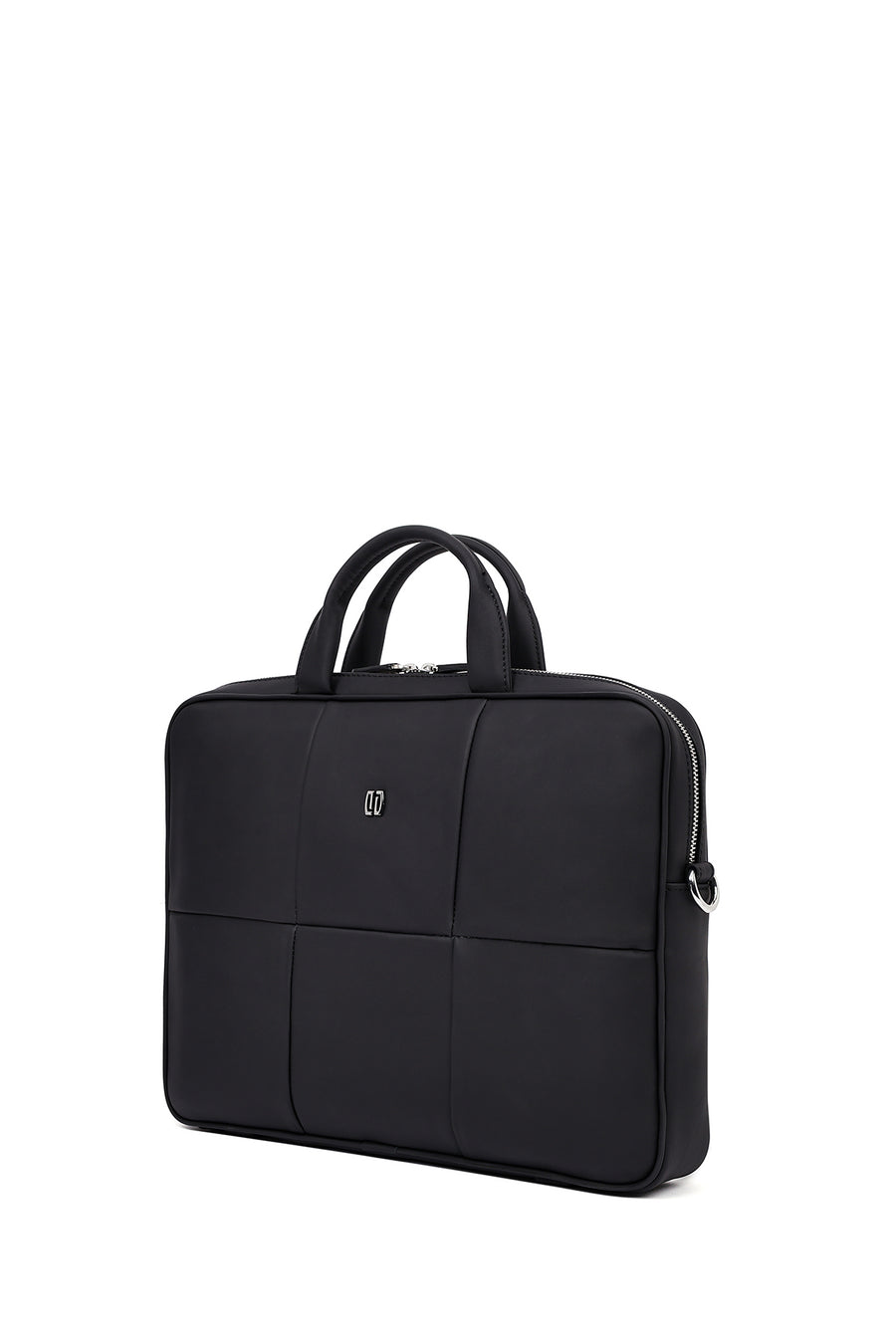 Men's Black Leather Laptop Bag