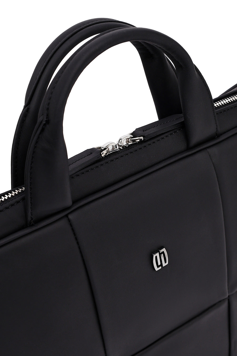 Men's Black Leather Laptop Bag