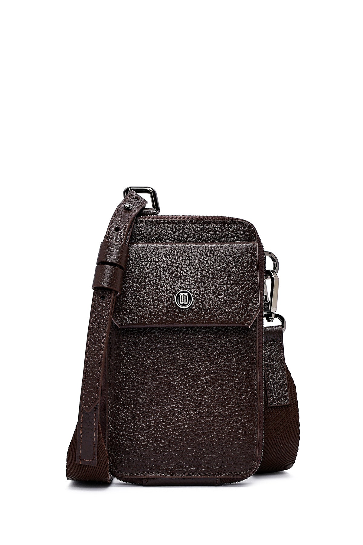 Men's Brown Leather Crossbody Bag 25SBD3300FT | Derimod