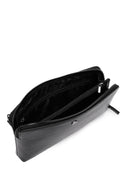 Men's Black Leather Mini Handbag | Derimod