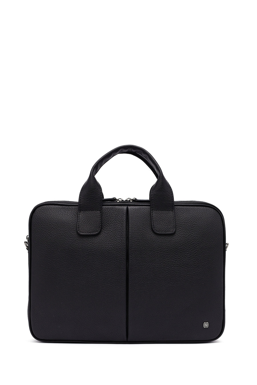 
Men's Black Long Strap Leather Laptop Bag
