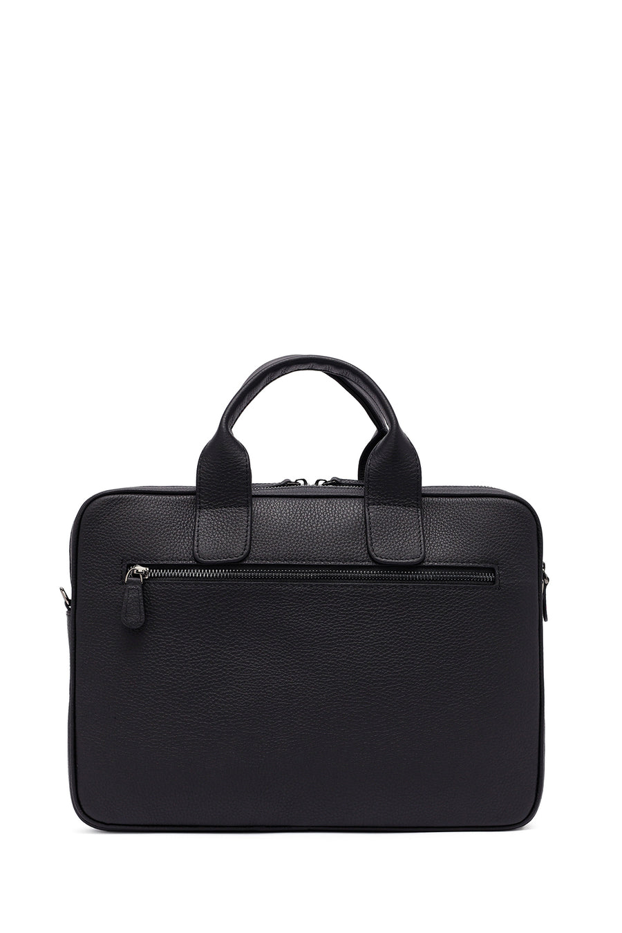 
Men's Black Long Strap Leather Laptop Bag

