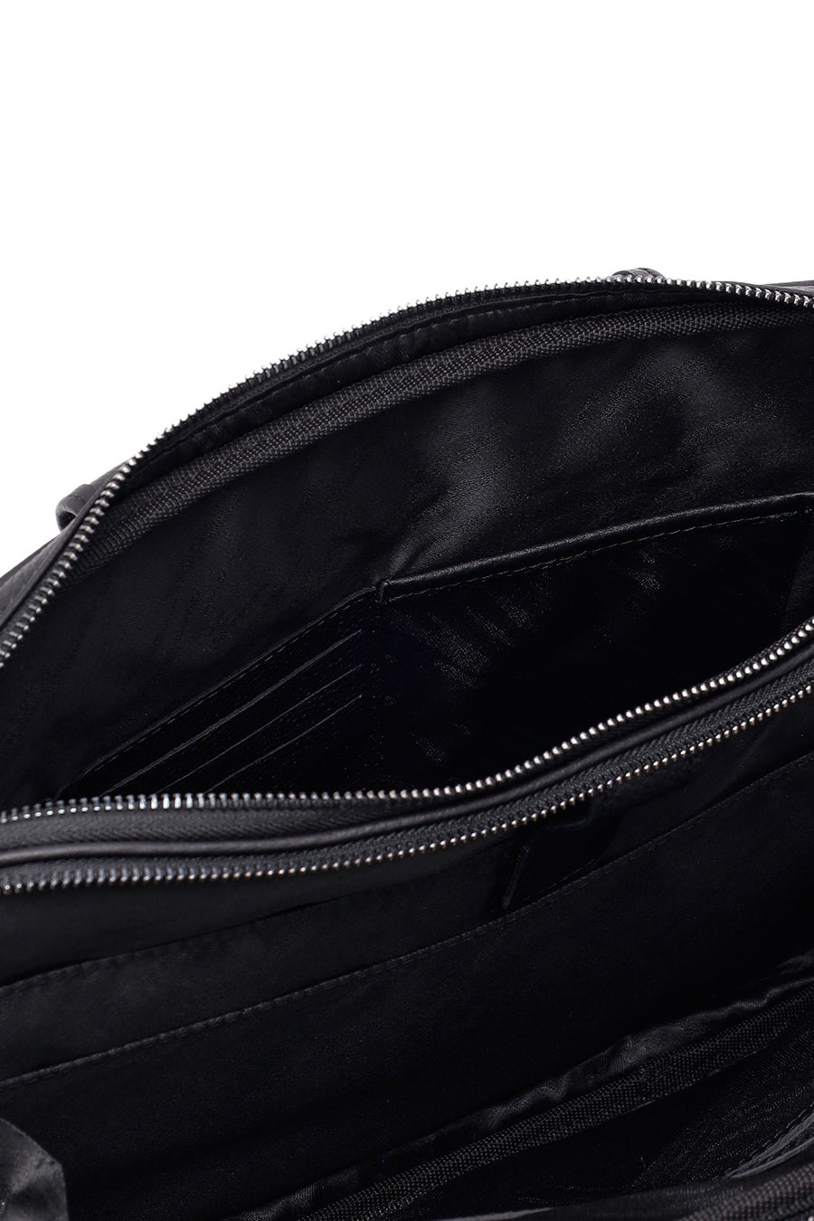 
Men's Black Long Strap Leather Laptop Bag
