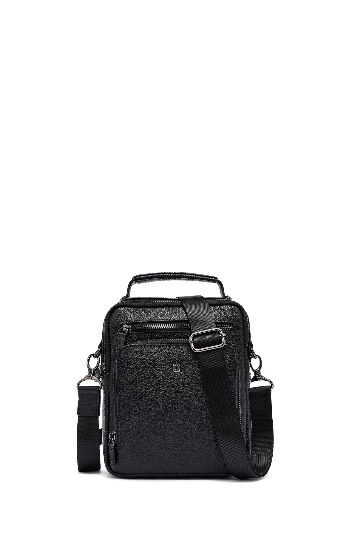 Erkek Siyah Uzun Askılı Deri El Çantası 25SBD3531FT | Derimod