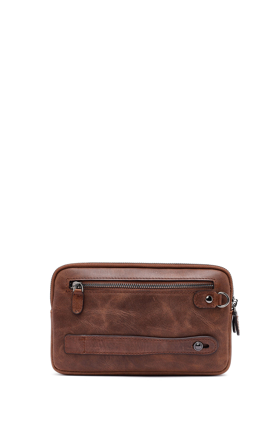 
Men's Brown Leather Mini Handbag

