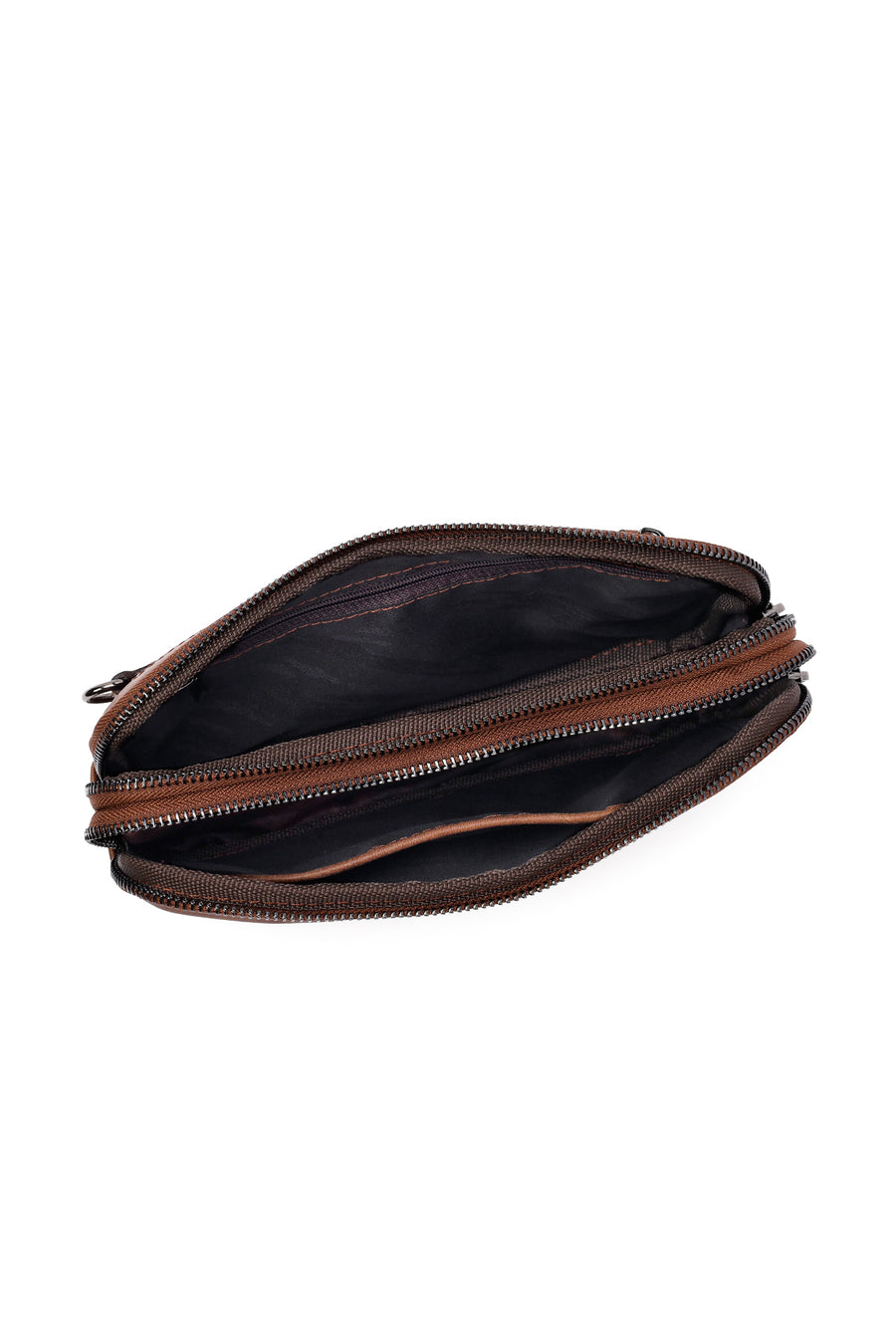 
Men's Brown Leather Mini Handbag
