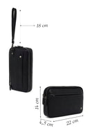 Erkek Siyah Deri El Çantası | Derimod