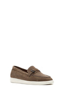 Women's Mink Suede Leather Loafer | Derimod