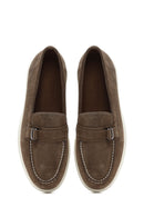 Women's Mink Suede Leather Loafer | Derimod