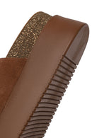 Kadın Taba Bantlı Kalın Tabanlı Süet Deri Terlik | Derimod