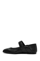 Women's Black Classic Leather Ballerinas | Derimod