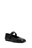 Women's Black Classic Leather Ballerinas | Derimod