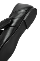 Women's Black Classic Leather Ballerinas | Derimod