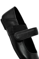 Women's Black Classic Leather Ballerinas | Derimod