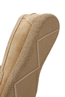 Kadın Bej Süet Deri Comfort Loafer | Derimod