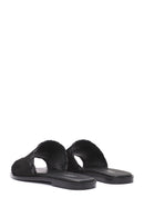 Kadın Siyah Süet Deri Terlik | Derimod