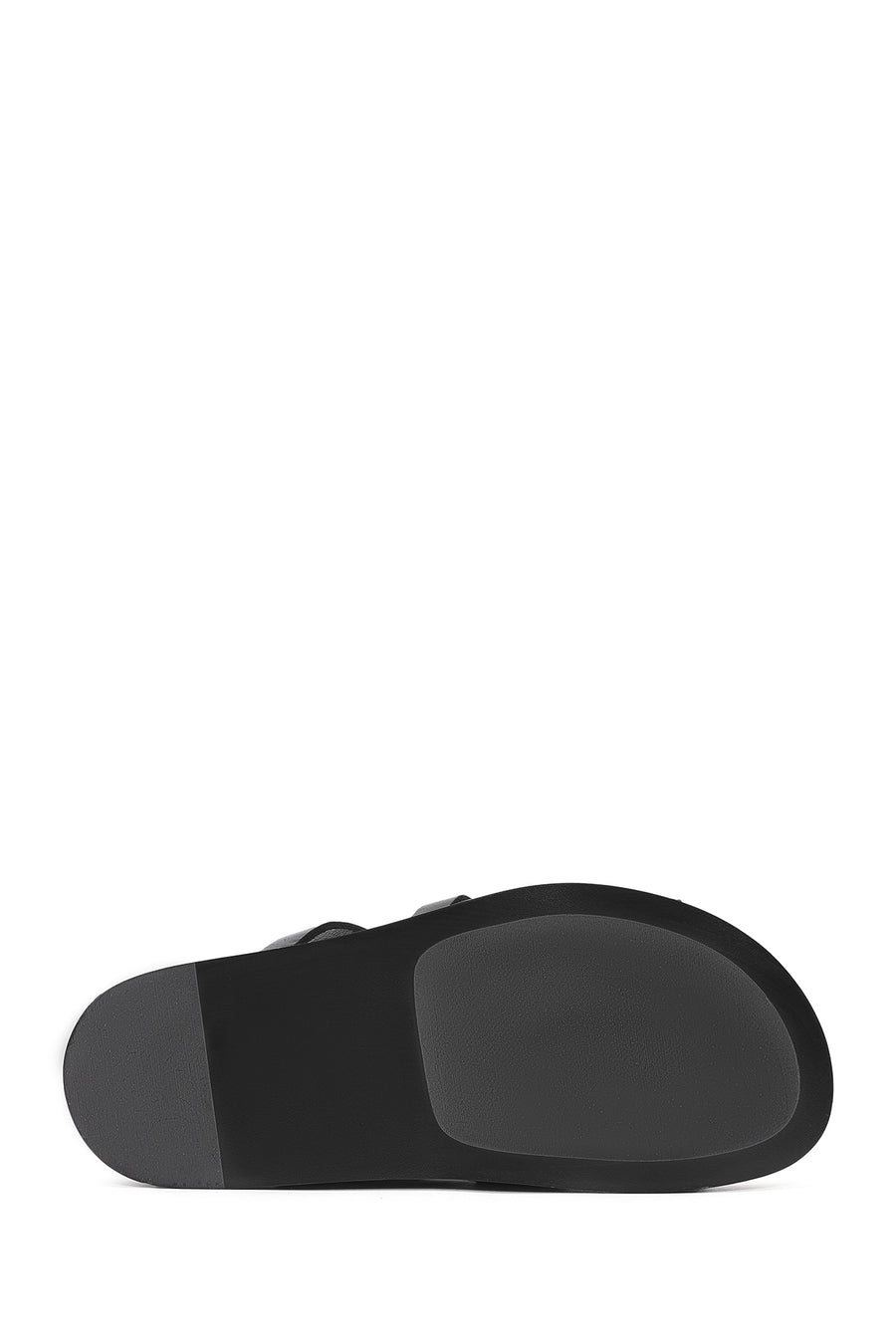 Women's Black Leather Slippers